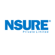 NSURE Logo: Stylish Letters with 'Private Limited' at the Bottom