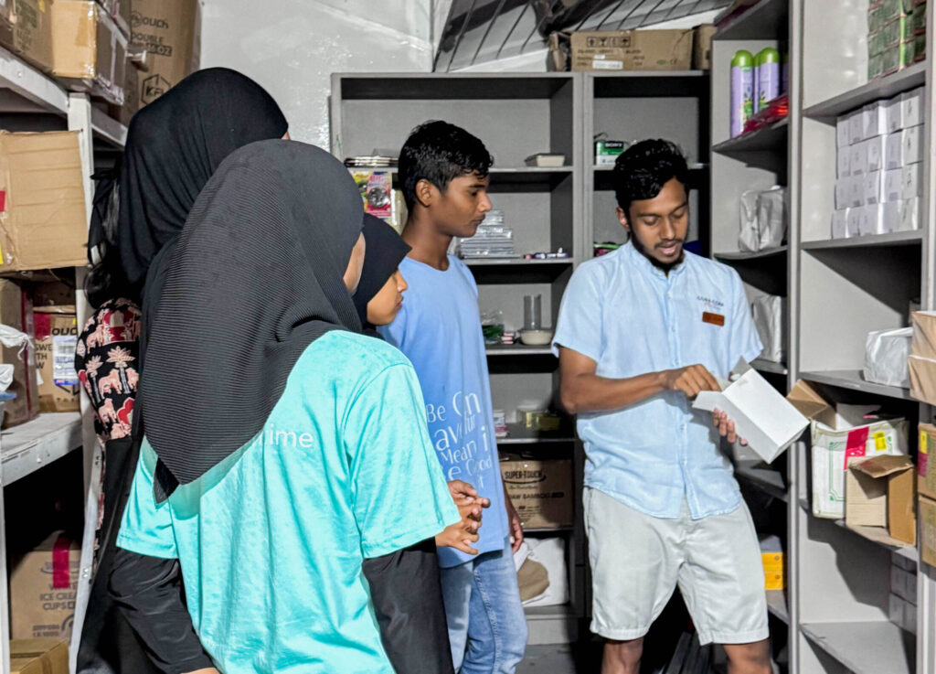 Rasgetheemu School students during Finance and Store Training